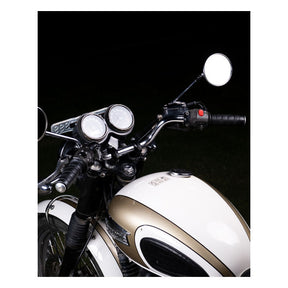 Trip Machine, Leather Handlebar Grip Wraps. Black Grips Tripmachine