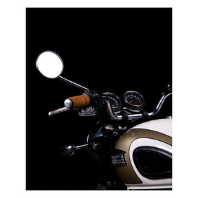 Trip Machine, Leather Handlebar Grip Wraps. Tan Grips Tripmachine