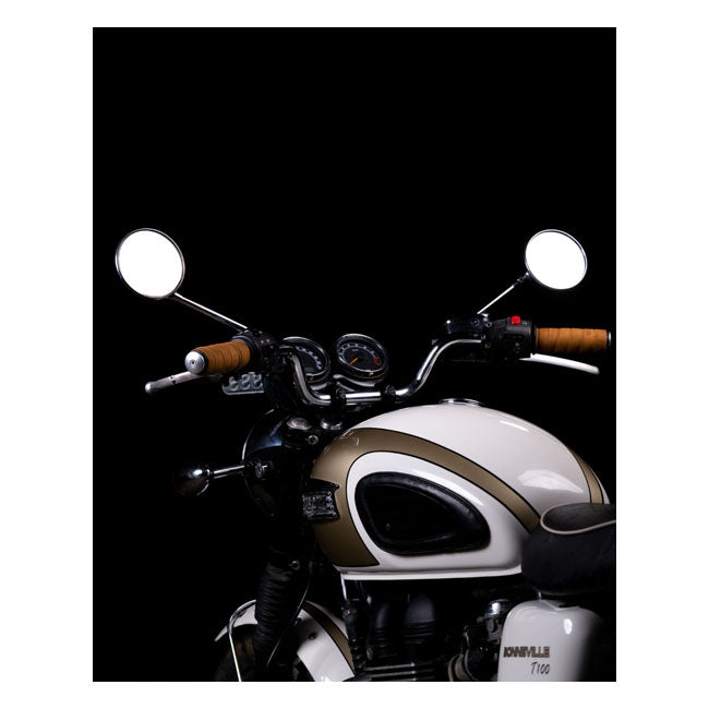 Trip Machine, Leather Handlebar Grip Wraps. Tan Grips Tripmachine