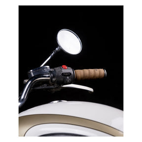 Trip Machine, Leather Handlebar Grip Wraps. Tobacco Brown Grips Tripmachine