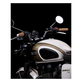 Trip Machine, Leather Handlebar Grip Wraps. Tobacco Brown Grips Tripmachine