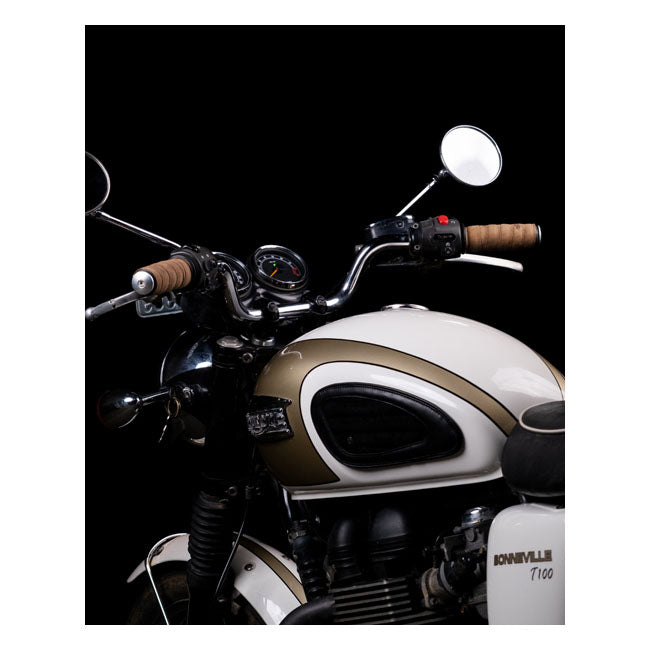 Trip Machine, Leather Handlebar Grip Wraps. Tobacco Brown Grips Tripmachine
