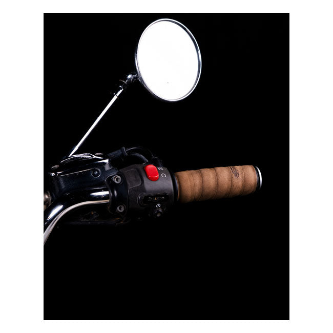 Trip Machine, Leather Handlebar Grip Wraps. Tobacco Brown Grips Tripmachine
