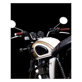 Trip Machine, Leather Handlebar Grip Wraps. Cherry Red Grips Tripmachine