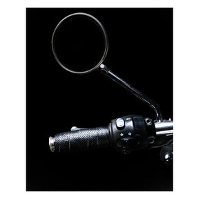 Trip Machine, Leather Handlebar Grip Wraps. Black Perforated Grips Tripmachine