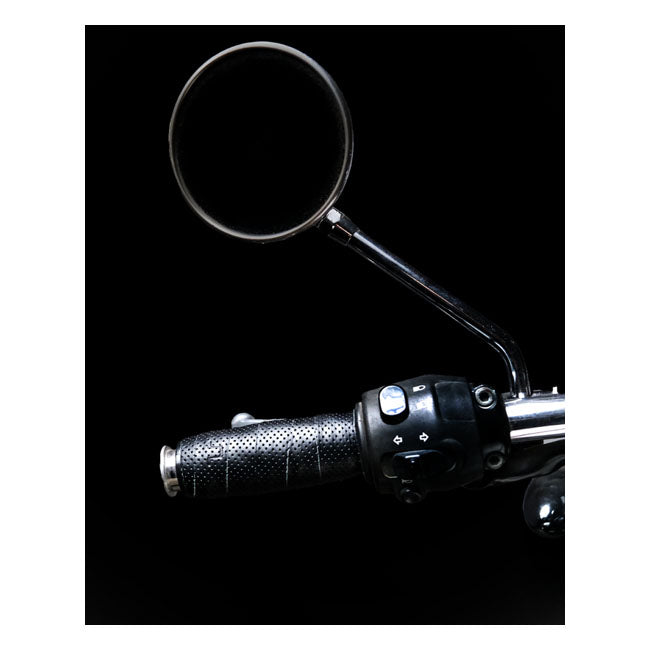 Trip Machine, Leather Handlebar Grip Wraps. Black Perforated Grips Tripmachine