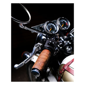 Trip Machine, Handlebar Grip Wraps. Tobacco Perforated Grips Tripmachine