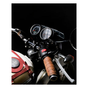 Trip Machine, Handlebar Grip Wraps. Tobacco Perforated Grips Tripmachine