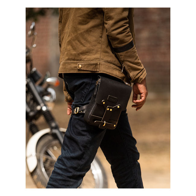 Trip Machine, Thigh Bag / Leg Bag. Black Bags Tripmachine