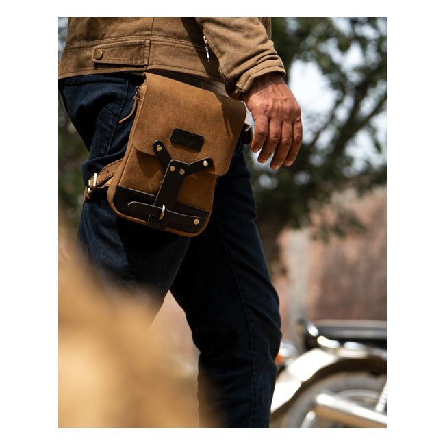 Trip Machine, Thigh Bag / Leg Bag. Tobacco Brown Bags Tripmachine