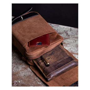 Trip Machine, Thigh Bag / Leg Bag. Tobacco Brown Bags Tripmachine