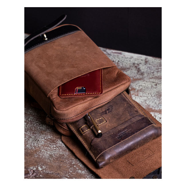 Trip Machine, Thigh Bag / Leg Bag. Tobacco Brown Bags Tripmachine