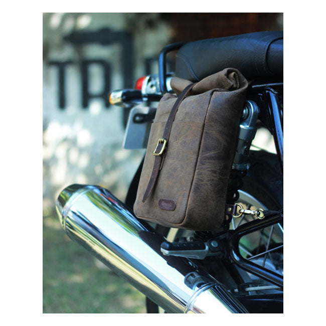 Trip Machine, Mini Backpack/Saddlebag 3.3 Liter. Tobacco Touring Luggage Tripmachine
