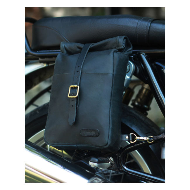 Trip Machine, Mini Backpack/Saddlebag 3.3 Liter. Black Touring Luggage Tripmachine