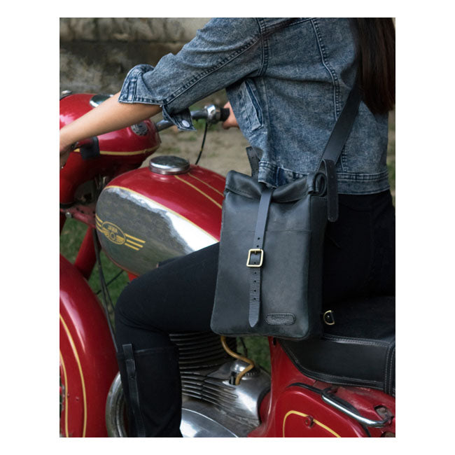 Trip Machine, Mini Backpack/Saddlebag 3.3 Liter. Black Touring Luggage Tripmachine