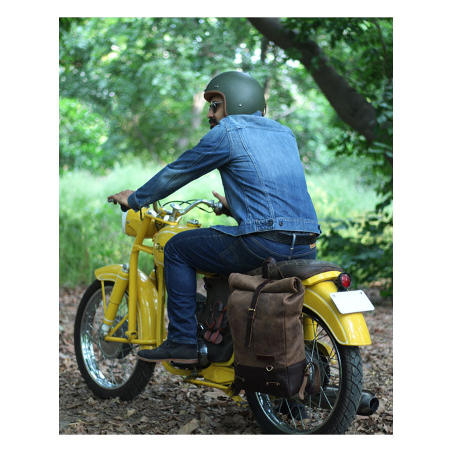Trip Machine Backpack/Saddlebag Tobacco Brown Touring Luggage Tripmachine