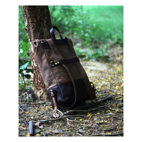 Trip Machine Backpack/Saddlebag Tobacco Brown Touring Luggage Tripmachine