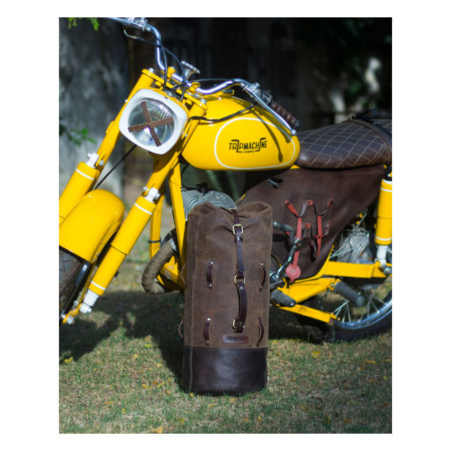 Trip Machine, Military Duffle Bag. Tobacco Brown Touring Luggage Tripmachine