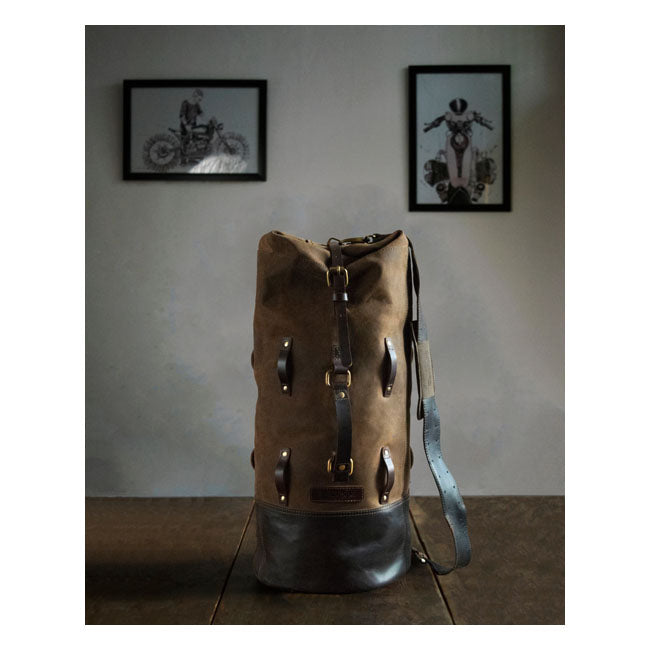 Trip Machine, Military Duffle Bag. Tobacco Brown Touring Luggage Tripmachine