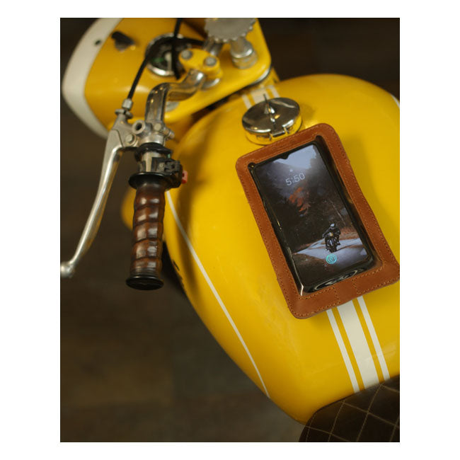Trip Machine Phone Pouch Vintage Tan Device Holders(Phone/Gsm) Tripmachine