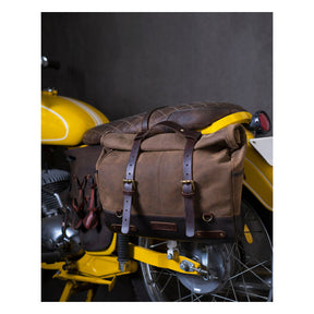 Trip Machine, Outlaw Saddlebag. Tobacco Brown Touring Luggage Tripmachine