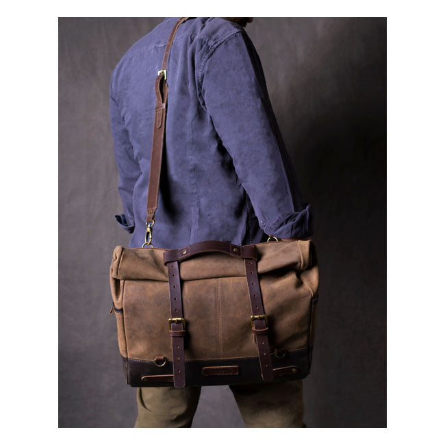 Trip Machine, Outlaw Saddlebag. Tobacco Brown Touring Luggage Tripmachine