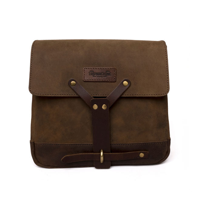 Trip Machine, Messenger Bag. Tobacco Brown Touring Luggage Tripmachine