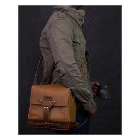 Trip Machine, Messenger Bag. Vintage Tan Touring Luggage Tripmachine