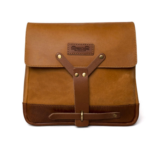 Trip Machine, Messenger Bag. Vintage Tan Touring Luggage Tripmachine