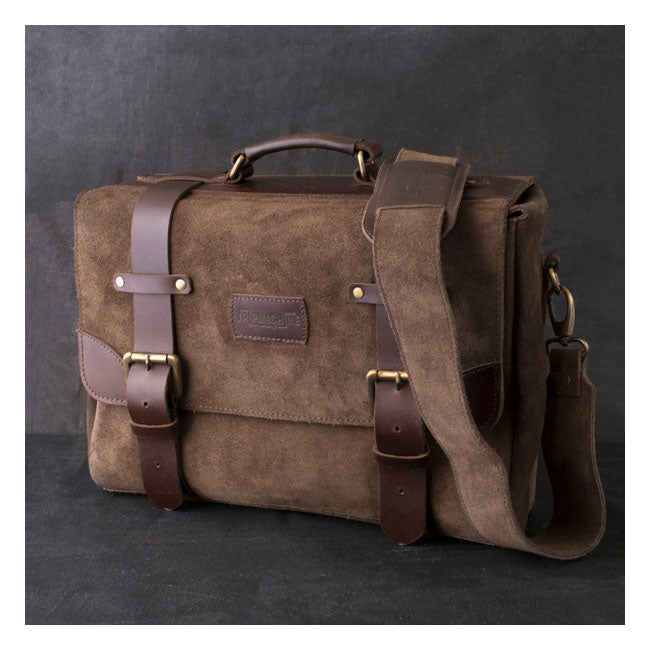 Trip Machine, Warrior Saddlebag. Tobacco Brown Touring Luggage Tripmachine