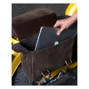 Trip Machine, Warrior Saddlebag. Tobacco Brown Touring Luggage Tripmachine