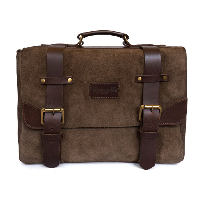 Trip Machine, Warrior Saddlebag. Tobacco Brown Touring Luggage Tripmachine