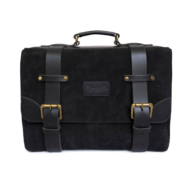 Trip Machine, Warrior Saddlebag. Black Touring Luggage Tripmachine