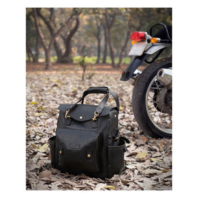 Trip Machine, Outlander Saddlebag. Black Touring Luggage Tripmachine
