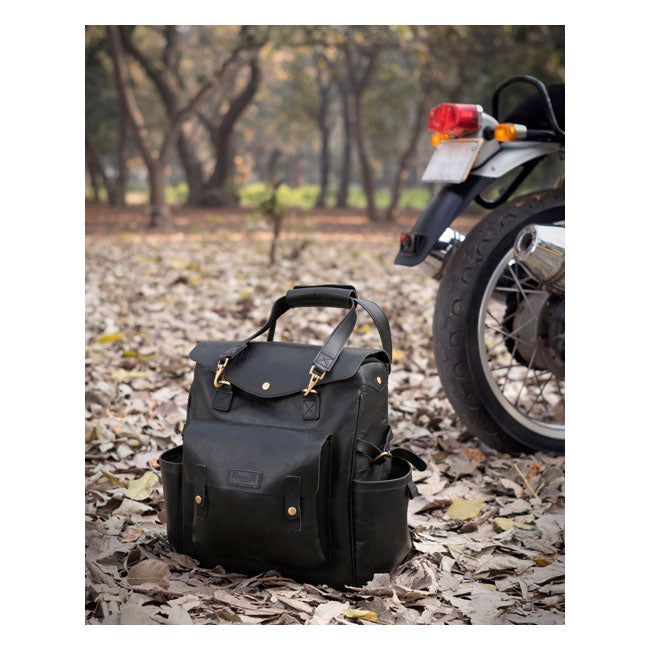 Trip Machine, Outlander Saddlebag. Black Touring Luggage Tripmachine