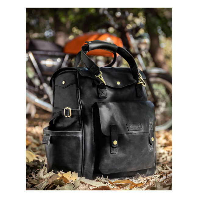 Trip Machine, Outlander Saddlebag. Black Touring Luggage Tripmachine