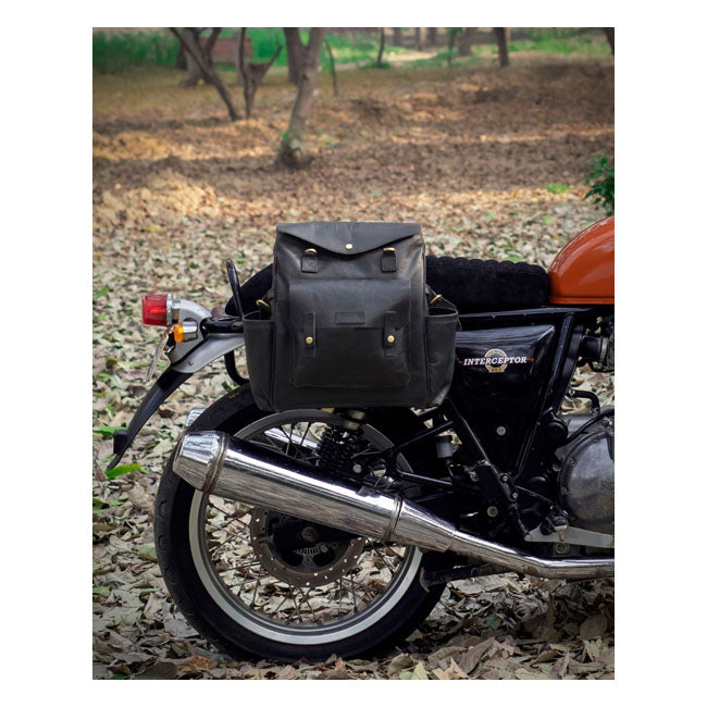 Trip Machine, Outlander Saddlebag. Black Touring Luggage Tripmachine