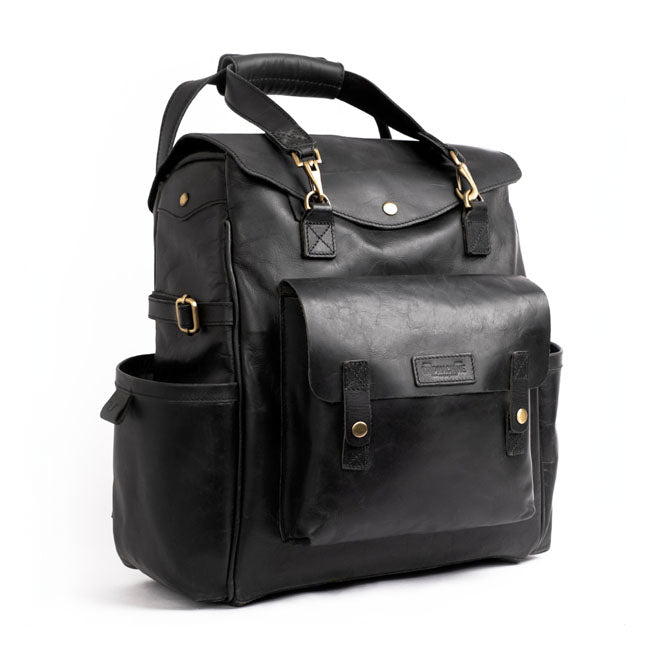 Trip Machine, Outlander Saddlebag. Black Touring Luggage Tripmachine