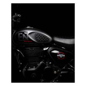 Trip Machine, Diamond Leather Gas Tank Pad Set. Black Kneepad Sets Tripmachine