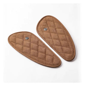Trip Machine, Diamond Leather Gas Tank Pad Set. Tobacco Kneepad Sets Tripmachine