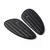 Trip Machine, Classic Leather Tank Pad Set. Black Kneepad Sets Tripmachine