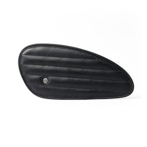 Trip Machine, Classic Leather Tank Pad Set. Black Kneepad Sets Tripmachine
