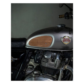 Trip Machine, Classic Leather Tank Pad Set. Tobacco Kneepad Sets Tripmachine