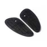 Trip Machine, Classic Leather Tank Pad Set. Black Suede Kneepad Sets Tripmachine