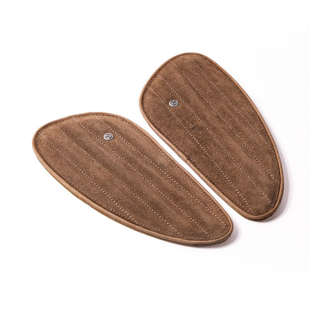 Trip Machine, Classic Leather Tank Pad Set. S Tobacco Kneepad Sets Tripmachine