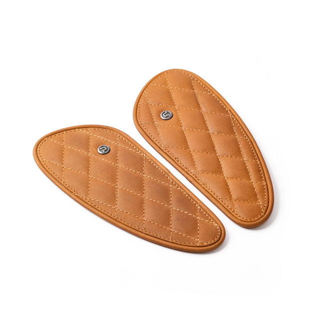 Trip Machine, Mini Diamond Tank Pads. Tan Kneepad Sets Tripmachine