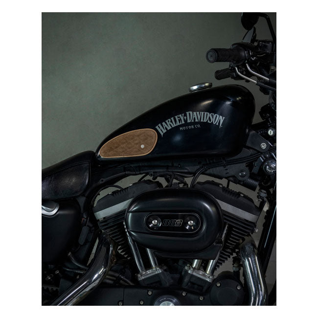 Trip Machine, Mini Diamond Tank Pads. Tobacco Suede Kneepad Sets Tripmachine