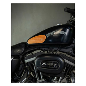 Trip Machine, Mini Classic Leather Tank Pads. Tan Kneepad Sets Tripmachine