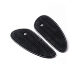 Trip Machine, Mini Classic Leather Tank Pads. Black Suede Kneepad Sets Tripmachine