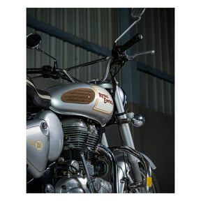 Trip Machine, Mini Classic Leather Tank Pads. Tobacco Suede Kneepad Sets Tripmachine